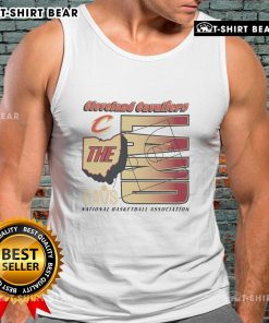 Original Cleveland Cavaliers tank top featuring NBA logo, perfect for fans of the Cavs and basketball enthusiasts.