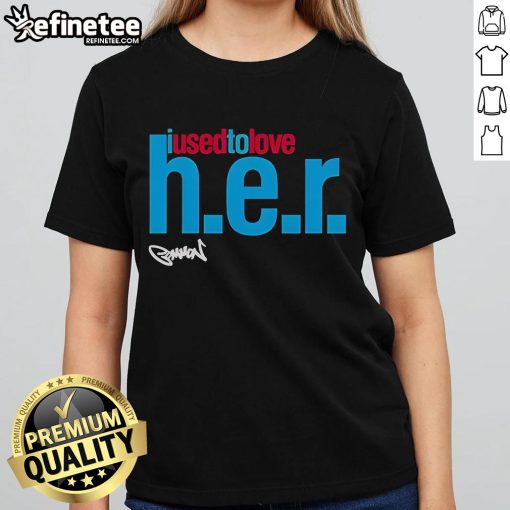 Original 'The Common I Used to Love H.E.R.' ladies tee featuring a stylish design for hip-hop fans.