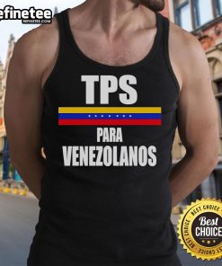 Original TPS Para Venezolanos tank top featuring a stylish design, perfect for showing support and pride.