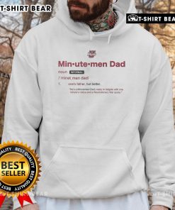 Original UMass Minutemen Dad Definition Hoodie featuring stylish design and UMass branding for proud dads.