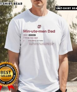 Alt Text: Original UMass Minutemen Dad Definition T-Shirt featuring bold text and a stylish design, perfect for proud dads.