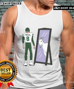Premium Aaron Rodgers Mirror GOAT New York Jets tank top featuring vibrant graphics and a comfortable fit for fans.