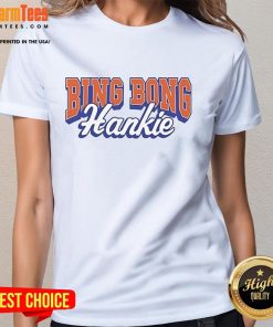 Premium Bing Bong Hankie Ladies Tee featuring a stylish design, perfect for casual wear and fans of unique graphic tees.