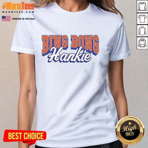 Premium Bing Bong Hankie Ladies Tee featuring a stylish design, perfect for casual wear and fans of unique graphic tees.
