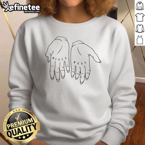 Premium Black Book Traditional Fit Hands Sweatshirt for stylish comfort, featuring a classic design and high-quality fabric.