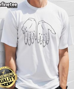 Alt Text: Premium Black Book Traditional Fit Hands T-Shirt featuring a stylish design, perfect for casual wear and book lovers.