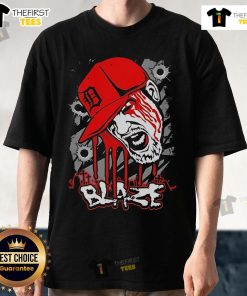 Premium Blaze Bullet Holes 1 Less T-Shirt featuring a unique bullet hole design for a stylish, edgy look.
