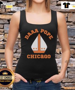 Premium DAAA Pope Chicago tank top in black, featuring a stylish design perfect for summer wear and casual outings.