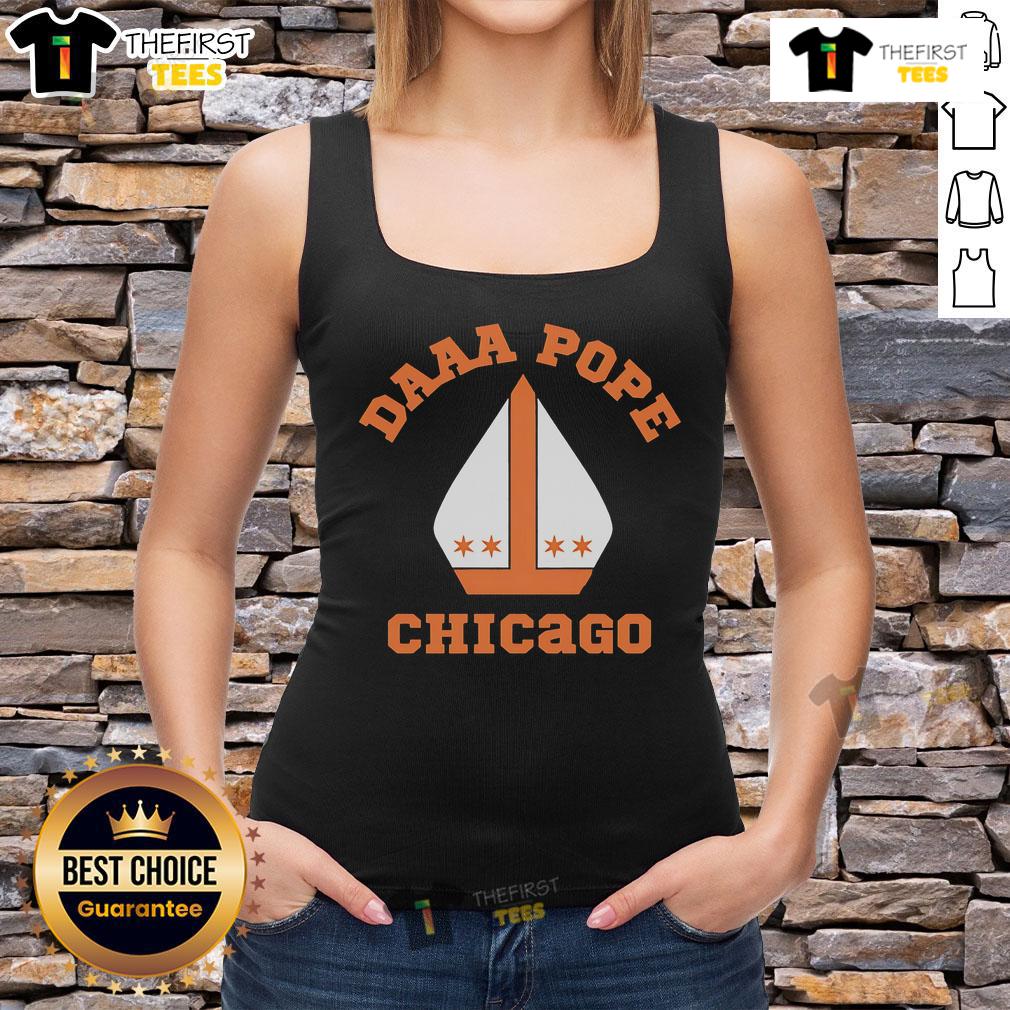 Premium Daaa Pope Chicago Tank Top Premium DAAA Pope Chicago tank top in black, featuring a stylish design perfect for summer wear and casual outings.