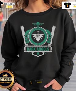 Premium Dark Angels Caliban Elite Shield Sweatshirt featuring intricate design and comfortable fit for casual wear.