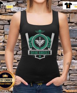 Premium Dark Angels Caliban Elite Shield Tank Top featuring intricate design and comfortable fit for Warhammer fans.