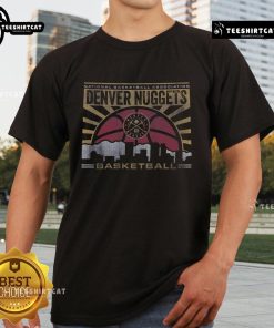 Premium Denver Nuggets Regional T-Shirt featuring team logo and vibrant colors, perfect for fans and game day attire.
