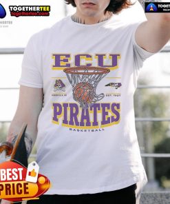 Premium East Carolina Pirates Game Time T-Shirt featuring bold team logo and vibrant colors, perfect for game day.