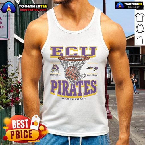 Premium East Carolina Pirates Game Time Tank Top in vibrant colors, perfect for fans showing team spirit at events.