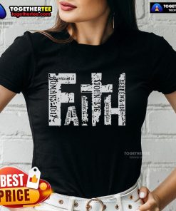 Premium Faith Bible Verse Christian Quote Ladies Tee featuring an inspiring design for women of faith.