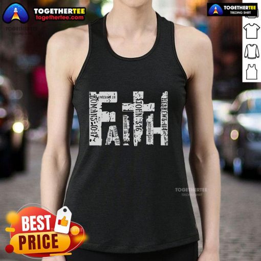 Premium Faith Bible Verse Christian Quote Tank Top in stylish design, perfect for expressing your faith and fashion.