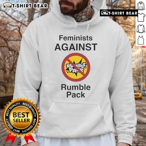Premium Feminist Against Rumble Pack Hoodie in stylish design, showcasing empowerment and support for feminist movements.