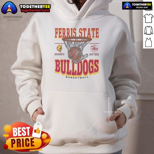 Alt Text: Premium Ferris State Bulldogs Game Time Hoodie featuring team colors and logo, perfect for game day and casual wear.