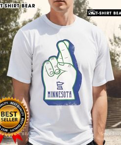 Premium Foam Finger Minnesota T-Shirt featuring a bold design perfect for sports fans and game day celebrations.