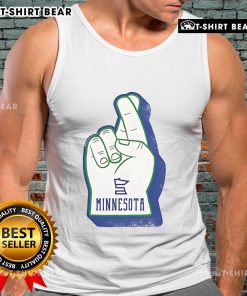 Premium Foam Finger Minnesota Tank Top featuring vibrant team colors for ultimate fan style and comfort.
