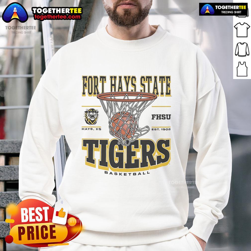 Premium Fort Hays State Tigers Game Time Sweatshirt Premium Fort Hays State Tigers Game Time Sweatshirt in black with logo, perfect for game days and fan apparel.