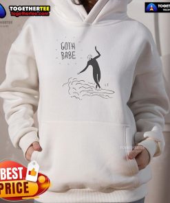 Premium Goth Babe Griff and Sadie Hoodie featuring edgy design and stylish black fabric, perfect for alternative fashion lovers.