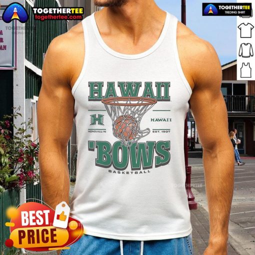 Premium Hawaii Rainbow Warriors Game Time tank top featuring vibrant colors and team logo, perfect for fans and athletes.