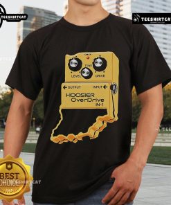 Alt Text: Premium Hoosier Overdrive T-Shirt featuring a bold design and comfortable fit, perfect for racing enthusiasts.