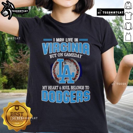 Premium Dodgers ladies tee showcasing pride for the team, perfect for game day in Virginia. Stylish and comfortable.