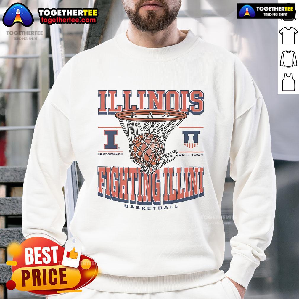 Premium Illinois Fighting Illini Game Time Sweatshirt Premium Illinois Fighting Illini Game Time Sweatshirt in vibrant orange with logo, perfect for game day attire.