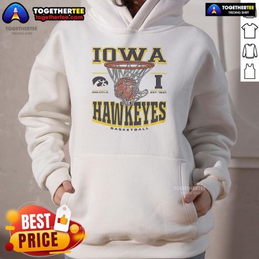 Premium Iowa Hawkeyes Game Time Hoodie featuring bold team logo and cozy design, perfect for game day wear.