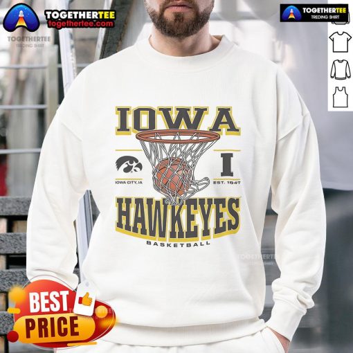 Alt Text: Premium Iowa Hawkeyes Game Time Sweatshirt featuring team logo and cozy design, perfect for game day attire.