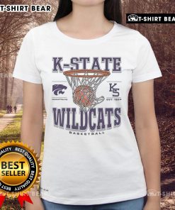 Premium Kansas State Wildcats Game Time Ladies Tee featuring vibrant team colors and stylish design for fans.