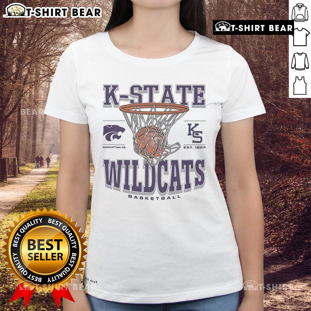 Premium Kansas State Wildcats Game Time Ladies Tee Premium Kansas State Wildcats Game Time Ladies Tee featuring vibrant team colors and stylish design for fans.