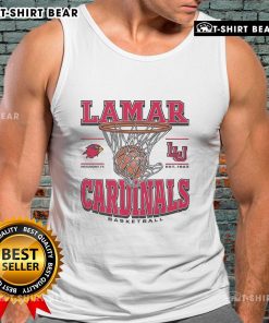 Alt Text: Premium Lamar Cardinals Game Time Tank Top featuring vibrant team colors and a stylish design for fans.