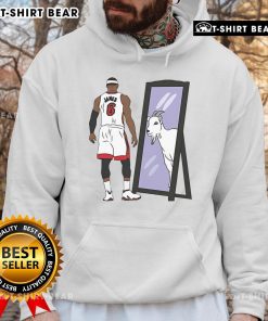 Premium LeBron James Mirror GOAT Hoodie featuring a stylish design, perfect for fans and athletes alike.