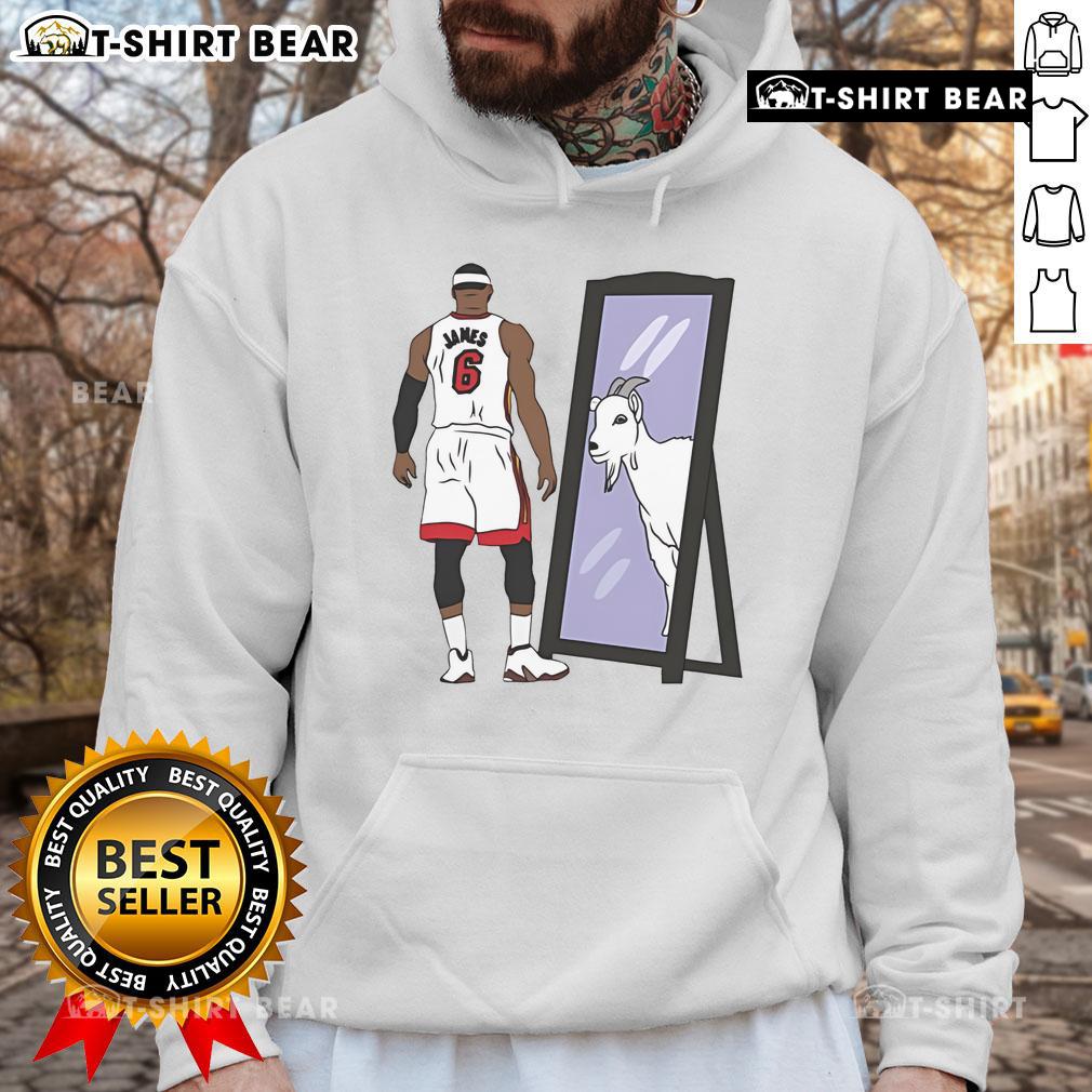 Premium Lebron James Mirror Goat Hoodie Premium LeBron James Mirror GOAT Hoodie featuring a stylish design, perfect for fans and athletes alike.