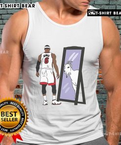 Premium LeBron James Mirror GOAT Tank Top featuring a stylish design perfect for basketball fans and casual wear.