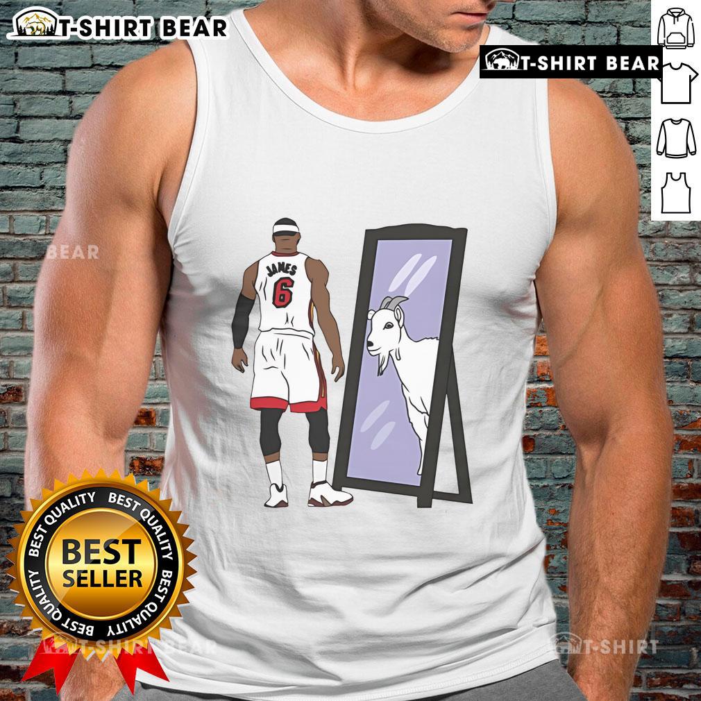Premium Lebron James Mirror Goat Tank Top Premium LeBron James Mirror GOAT Tank Top featuring a stylish design perfect for basketball fans and casual wear.