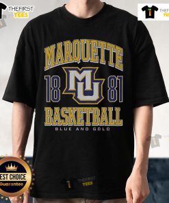 Premium Marquette Golden Eagles Basketball T-Shirt featuring team colors and logo, perfect for fans and athletes.