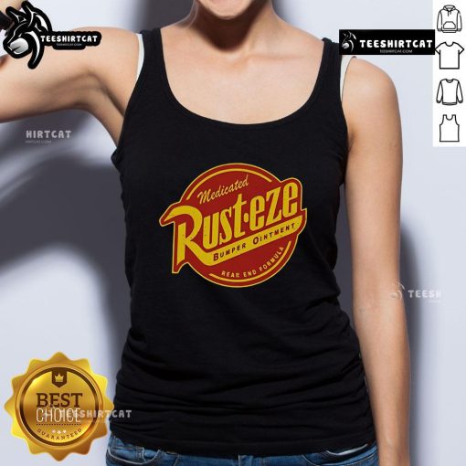 Premium Medicated Rust Eze Bumper Ointment Tank Top featuring a stylish design for automotive enthusiasts.