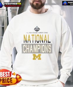 Premium Michigan 2025 NCAA D1 Women's Tennis National Champions Sweatshirt showcasing team pride and athletic excellence.