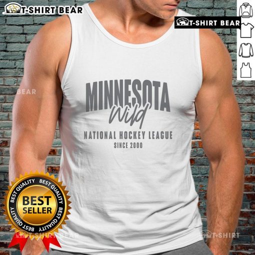 Premium Minnesota Wild NHL tank top since 2000 featuring team logo and stylish design for hockey fans.