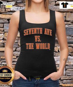 Premium New York Basketball Seventh Ave vs The World Tank Top featuring a stylish design for sports enthusiasts.