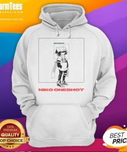 Alt Text: Premium Niko Oneshot Target Found Hoodie in black, featuring a stylish design and comfortable fit for everyday wear.