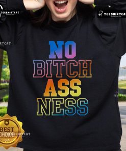 Premium No Bitch Ass Ness Gradient Sweatshirt in vibrant colors, perfect for stylish and confident casual wear.