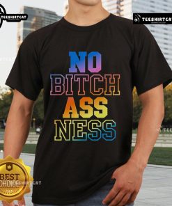 Premium No Bitch Ass Ness Gradient T-Shirt featuring a vibrant gradient design, perfect for bold fashion statements.