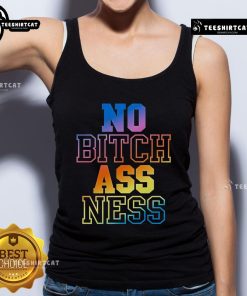 Premium No Bitch Ass Ness gradient tank top featuring vibrant colors and a stylish design for casual wear.