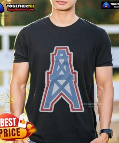 Premium Oilers Football '80 T-Shirt featuring vintage design and classic team colors, perfect for fans of the Houston Oilers.