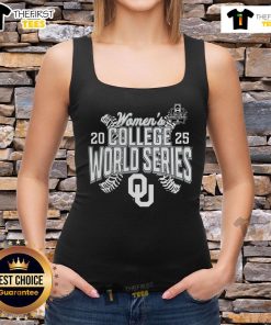 Premium Oklahoma Sooners 2025 NCAA Softball Women's College World Series tank top in vibrant colors and stylish design.